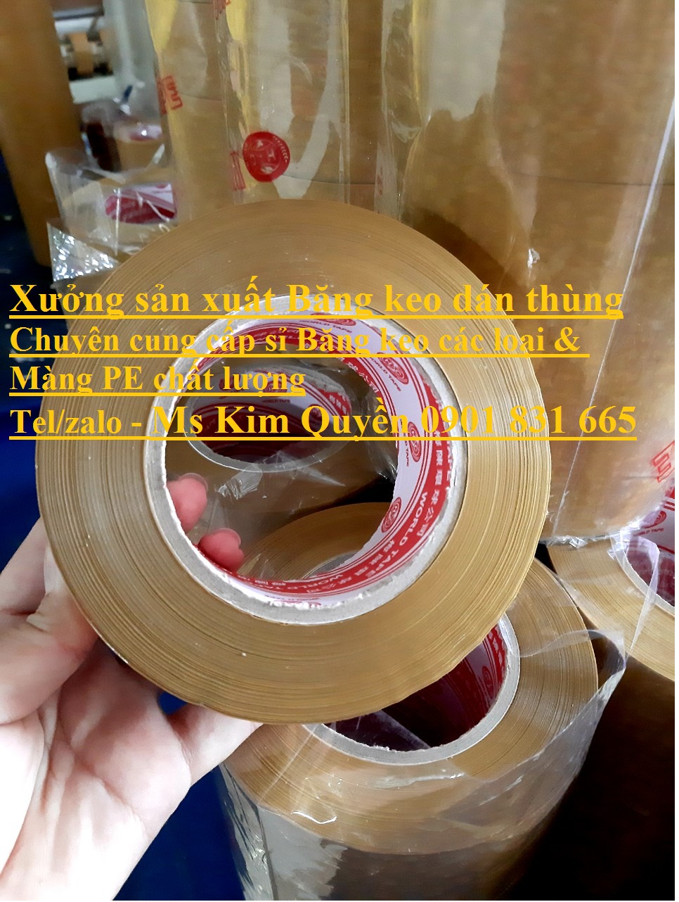 Cung cấp sỉ Băng keo Trong, Đục 1,8kg - Giá sỉ tại xưởng sản xuất