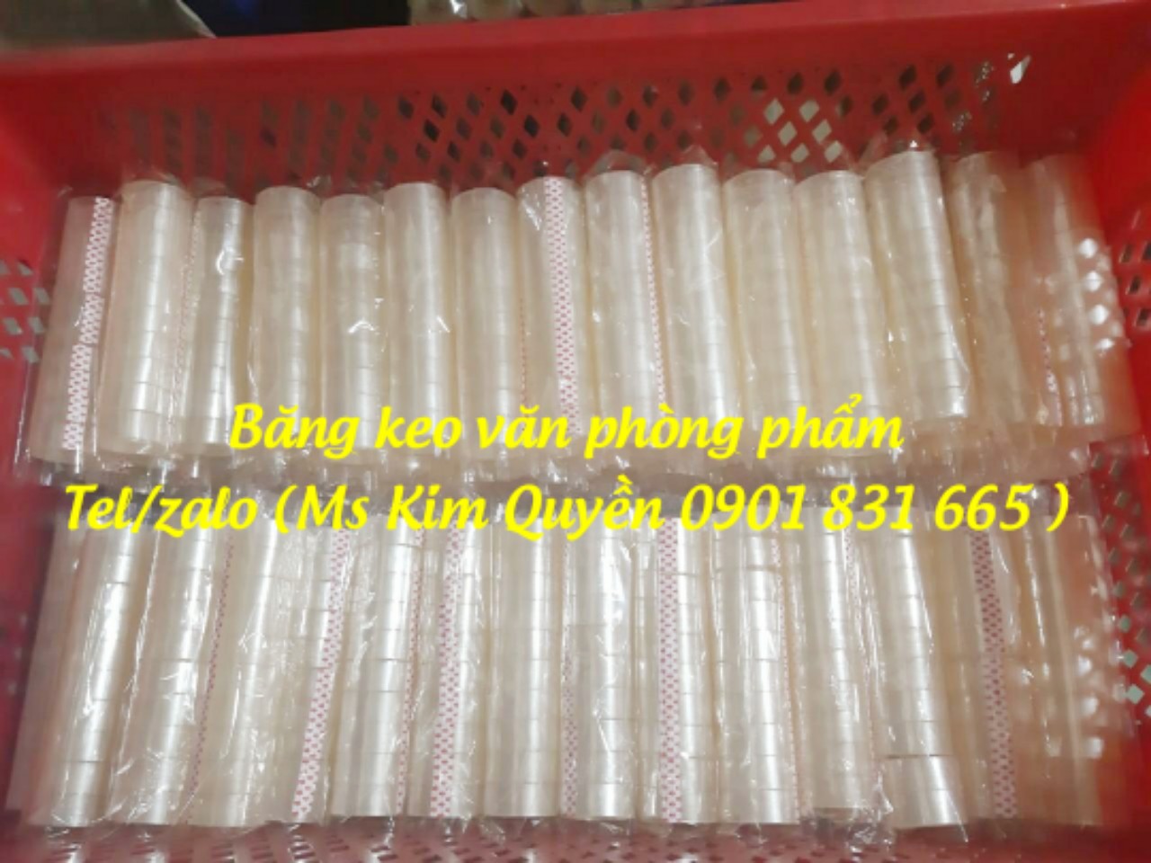 Băng keo Văn Phòng Phẩm 1F8 - Giá sỉ tại Xưởng