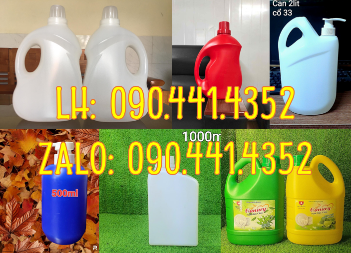 Can nhựa 4 lít đựng nước giặt, can nhựa 5 lít đựng nước rửa bình sữa