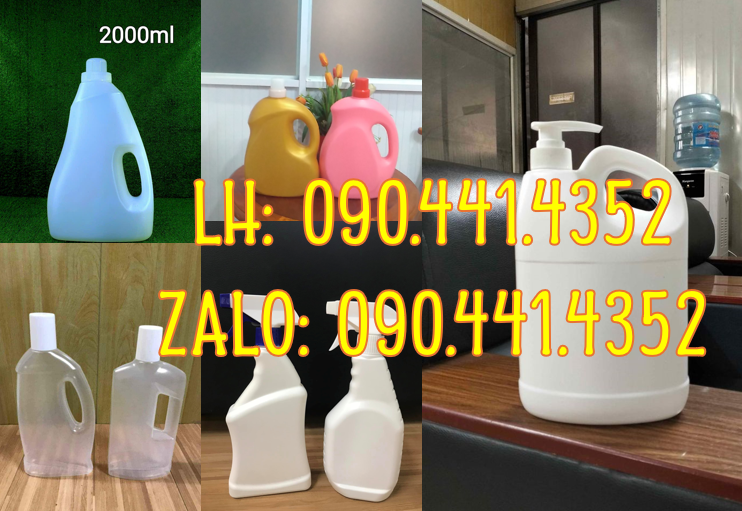 Can nhựa 4 lít đựng nước giặt, can nhựa 5 lít đựng nước rửa bình sữa