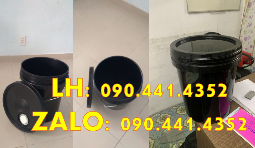 Bán thùng sơn 1 lít quai nhựa, vỏ thùng đựng sơn 2 lít, xô nhựa 4 lít