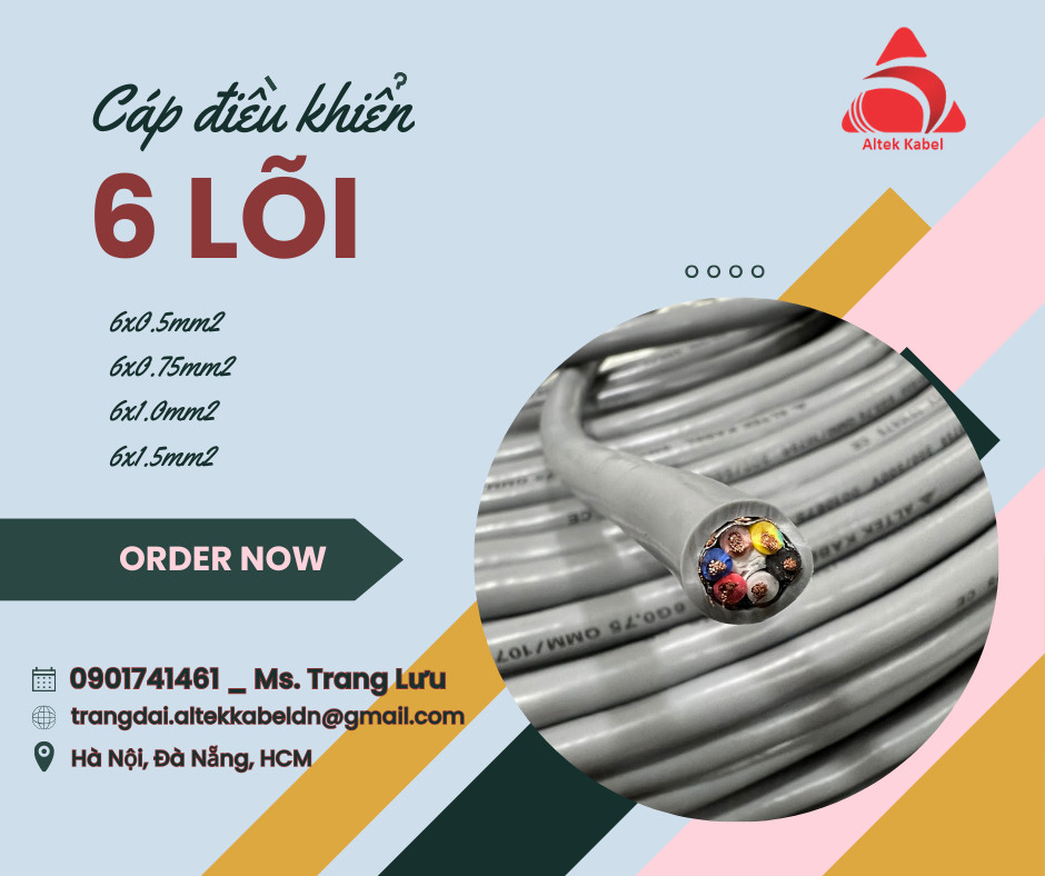 Cáp điều khiển có lưới 6 lõi SH-500 ALTEK KABEL