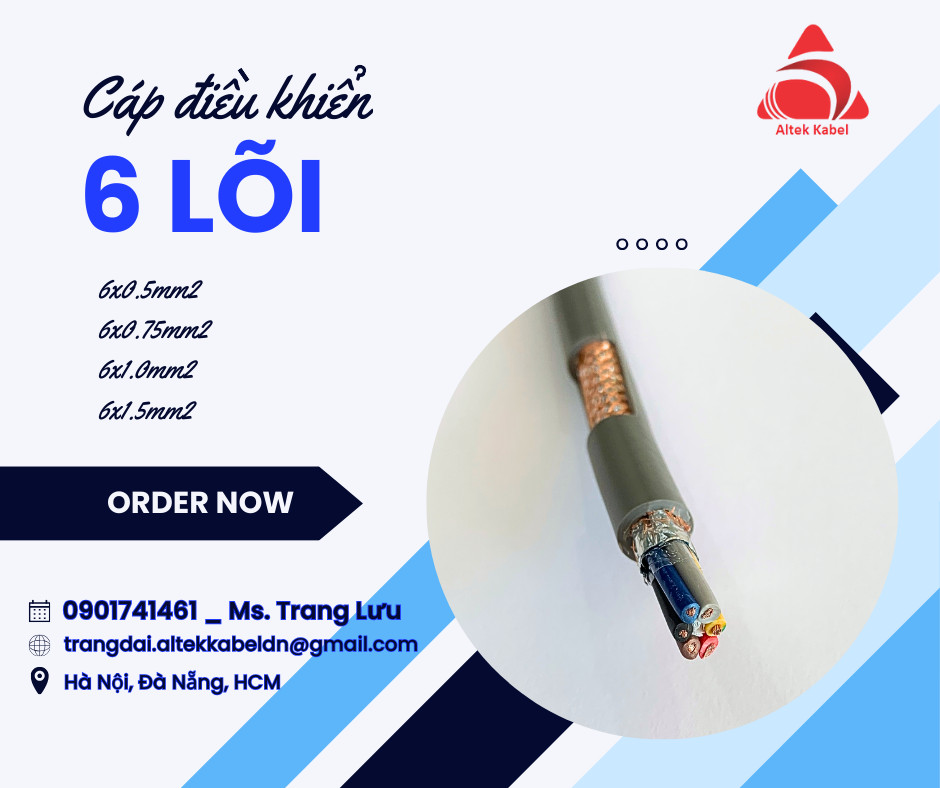 Cáp điều khiển có lưới 6 lõi SH-500 ALTEK KABEL
