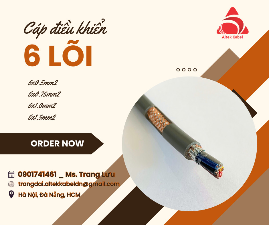 Cáp điều khiển có lưới 6 lõi SH-500 ALTEK KABEL