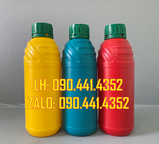 Chai nhựa 1 lít màu cam, sx vỏ chai nhựa 500ml, chai lọ nhựa HDPE,