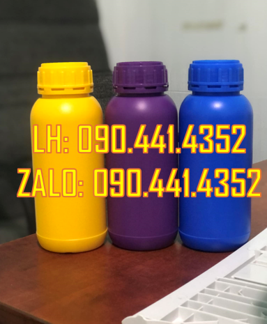 Bình nhựa 1 lít đựng dược phẩm, chai nhựa 0.5 lít đựng hóa chất,