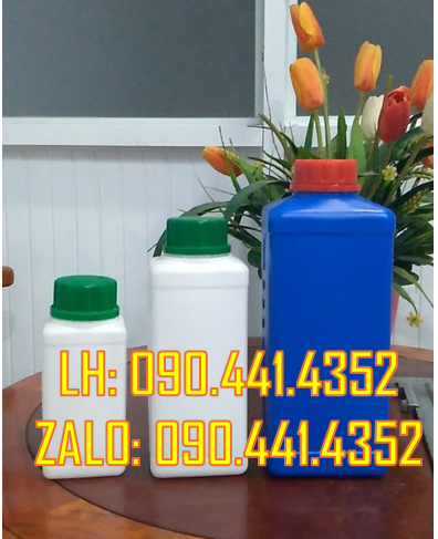 Bình nhựa 1 lít đựng dược phẩm, chai nhựa 0.5 lít đựng hóa chất,