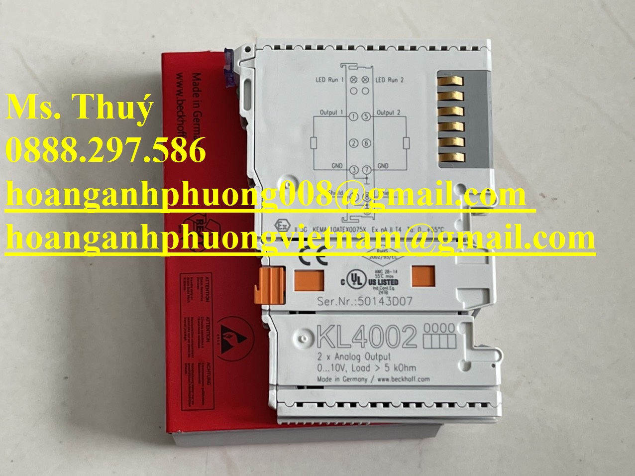 Chuyên module Beckhoff KL4002 - Giá tốt nhất toàn quốc