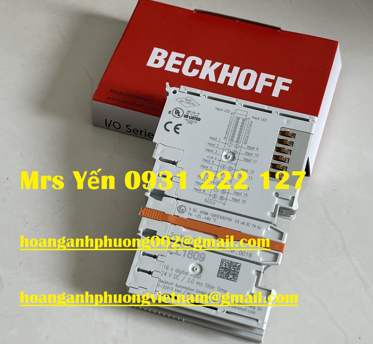 Mô đun Beckhoff EL1809 - Nhập khẩu trực tiếp giá cạnh tranh tại Dĩ An