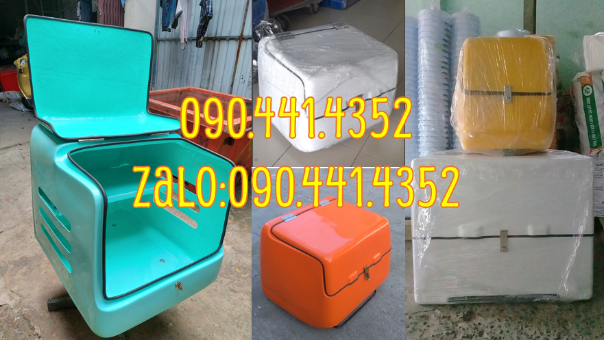 Bán thùng ship hàng sau xe máy, thùng giao hàng có giữ nhiệt,