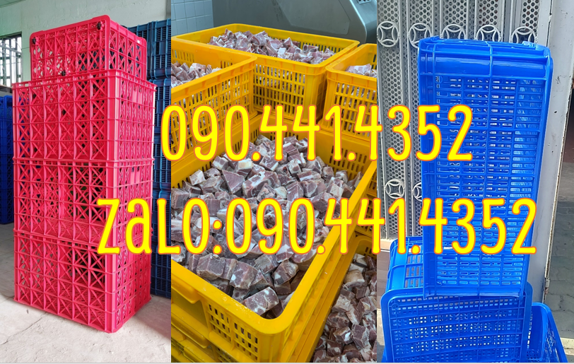 Bán sóng nhựa hở 1T5, sóng nhựa đặc đựng thịt cá xuất nhập khẩu,