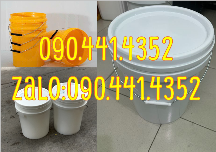 Bán xô nhựa 18 lít đựng dầu nhớt, vỏ thùng sơn 16 lít, thùng sơn nhựa