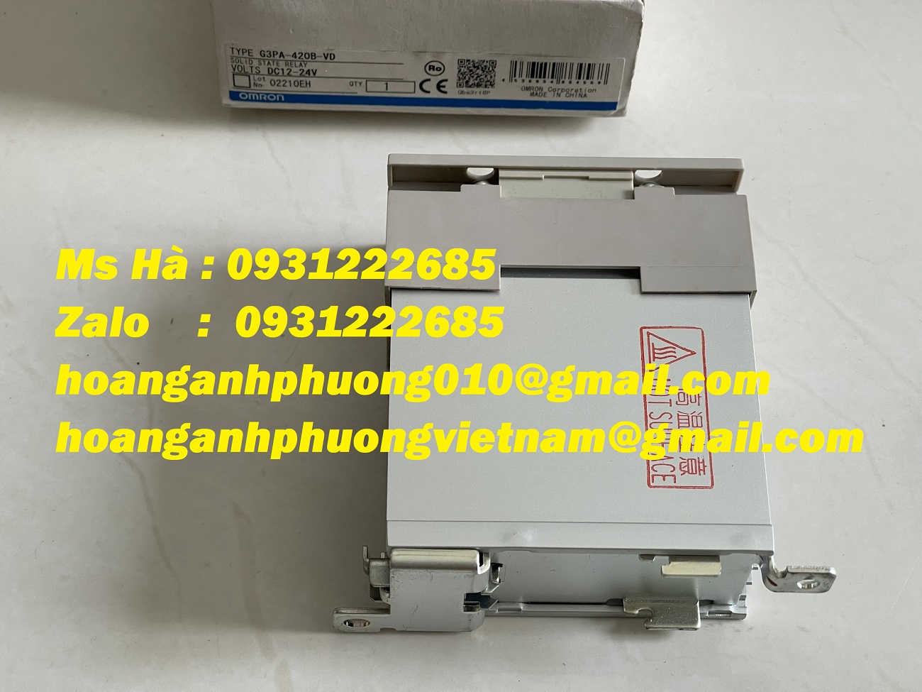 Rờ le bán dẫn G3PA-420B-VD omron - hàng mới 100%