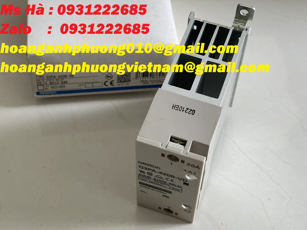 Rờ le bán dẫn G3PA-420B-VD omron - hàng mới 100%