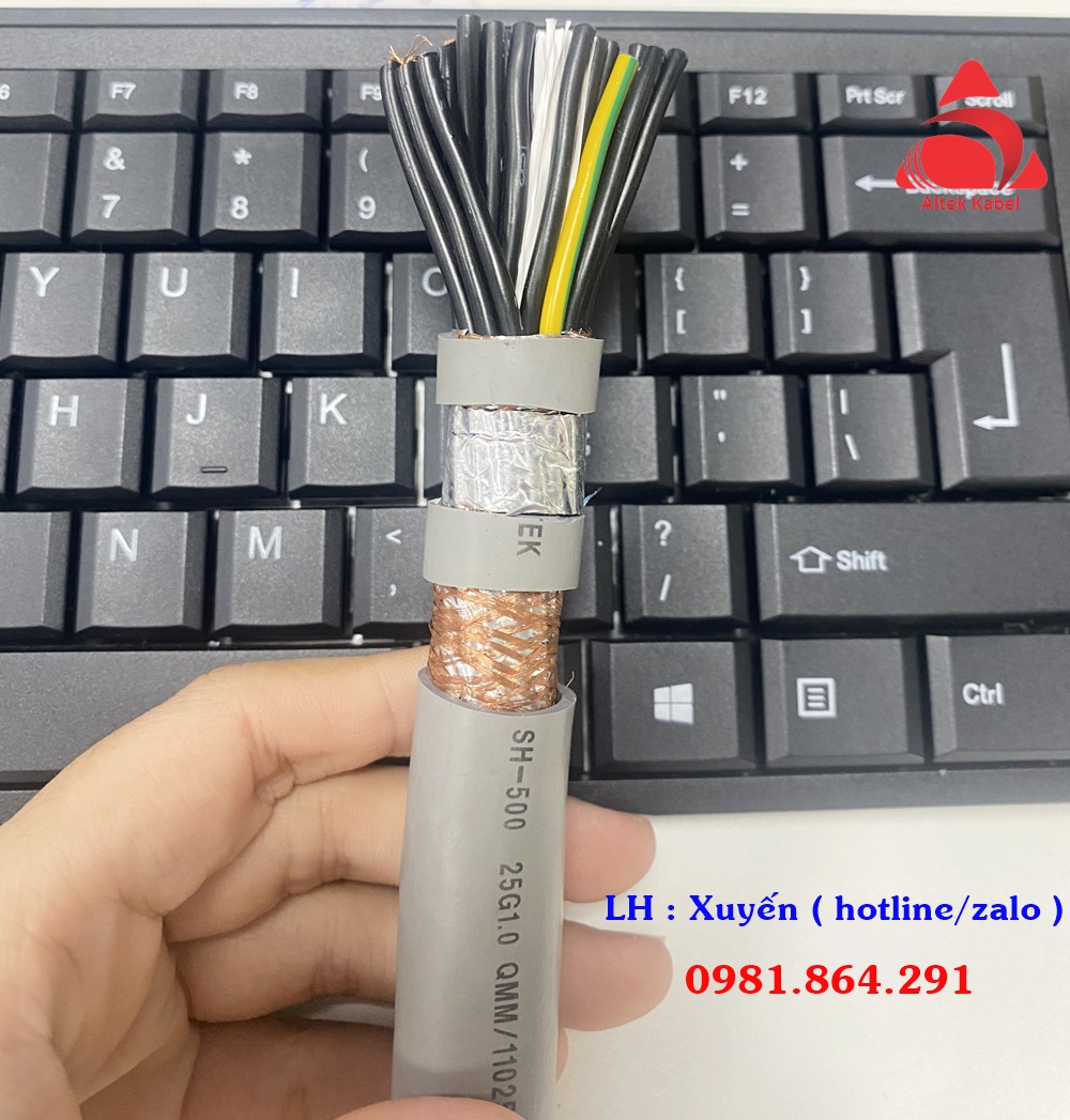 Dây cáp điện đồng nguyên chất 25x0.5mm2 giá tốt