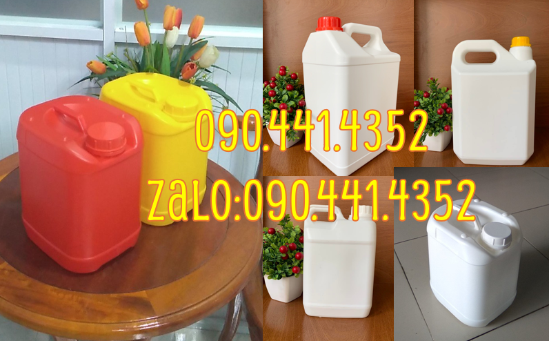 Can nhựa 1 lít vuông giá rẻ, giá can nhựa 2 lít vuông, can nhựa 5 lít