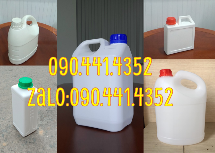 Can nhựa 1 lít vuông giá rẻ, giá can nhựa 2 lít vuông, can nhựa 5 lít