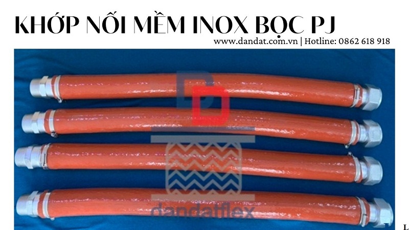 Ống mềm inox bọc cách nhiệt, khớp nối mềm inox nối ren, khớp nối inox