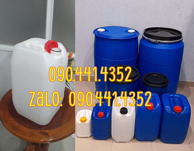 Can nhựa 20 lít đựng hóa chất, mua can nhựa 10 lít, 20 lít, 25 lít,
