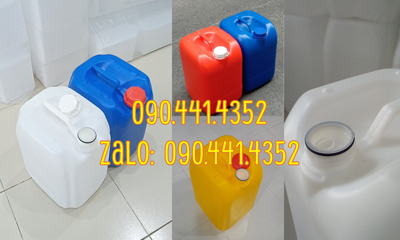 Can nhựa 20 lít đựng hóa chất, mua can nhựa 10 lít, 20 lít, 25 lít,