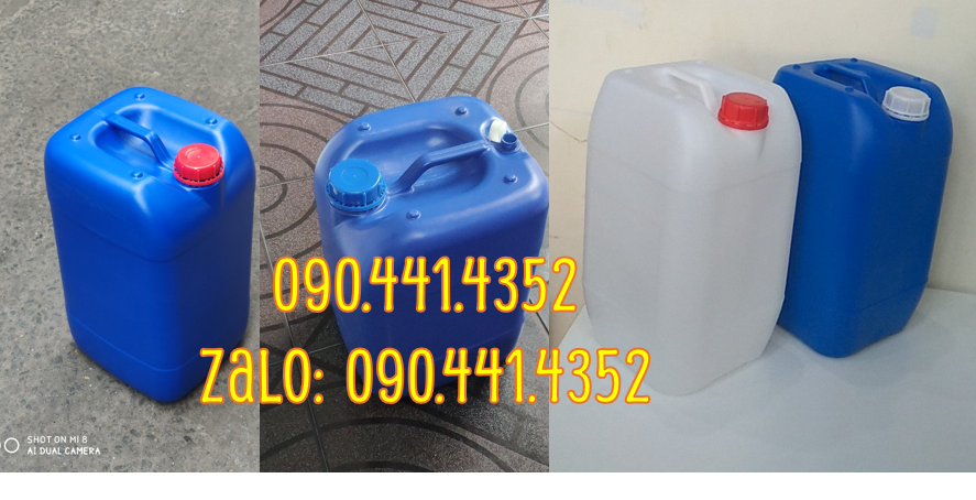 Can nhựa 20 lít đựng hóa chất, mua can nhựa 10 lít, 20 lít, 25 lít,