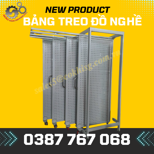 Bảng treo dụng cụ di động TBVT Cơ Khí Sài Gòn