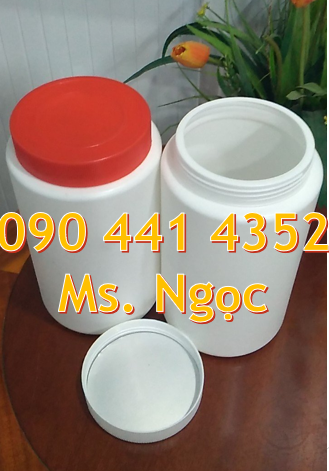 Hủ nhựa HDPE trắng, hủ nhựa 50gr, hủ nhựa 100 gam, hủ nhựa 250 gam