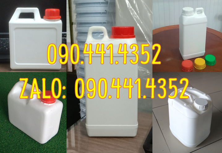 Can nhựa 500ml đựng hương liệu, can nhựa 1 lít tròn đựng hóa chất, can