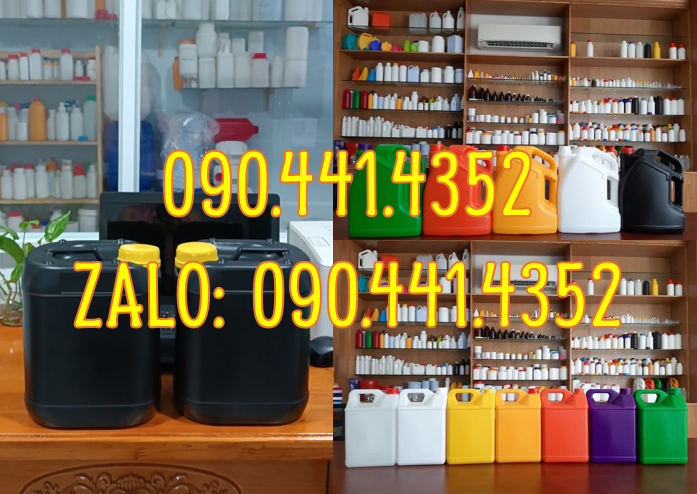 Can nhựa 500ml đựng hương liệu, can nhựa 1 lít tròn đựng hóa chất, can