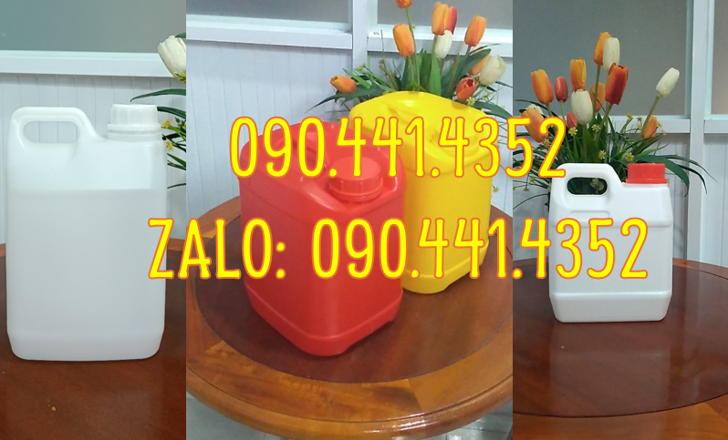 Can nhựa 500ml đựng hương liệu, can nhựa 1 lít tròn đựng hóa chất, can