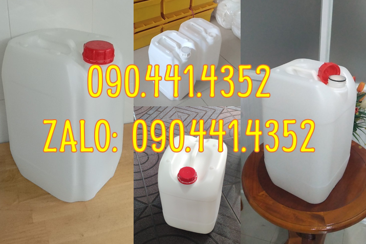 Gía can nhựa 10 lít đựng hóa chất, can nhựa 20 lít, 25 lít, 30 lít dày