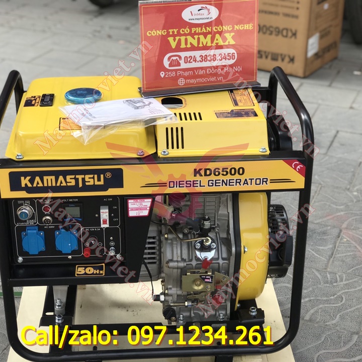 Máy phát điện dầu 5kw Kamastsu KD6500 giá rẻ