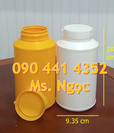 Hủ nhựa 2kg tròn có quai, hủ nhựa 1kg tròn nắp vặn, hủ nhựa 500g tròn