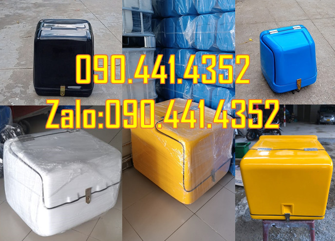 SX thùng chở hàng sau xe máy, thùng giao hàng nhanh chống tia UV