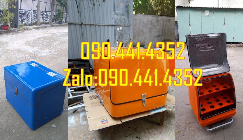 SX thùng chở hàng sau xe máy, thùng giao hàng nhanh chống tia UV