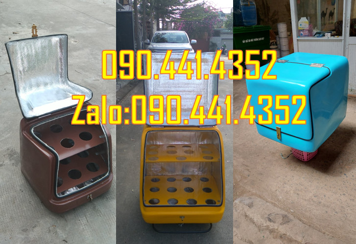 SX thùng chở hàng sau xe máy, thùng giao hàng nhanh chống tia UV