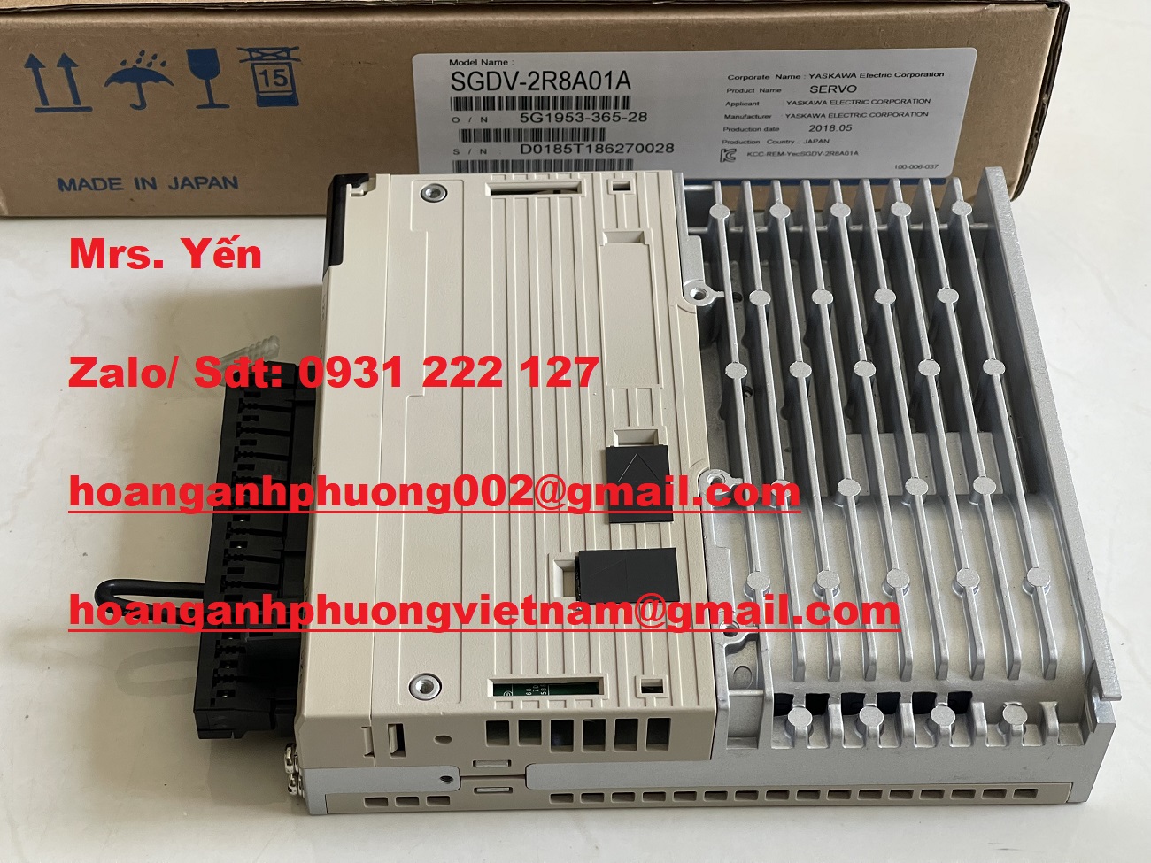 Bộ điều khiển SGDV-2R8A01A Yaskawa mới 100% giá tốt tại Dĩ An