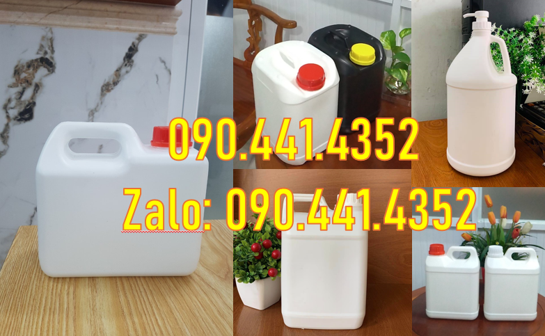 SX can nhựa HDPE 5 lít, can nhựa 2 lít tròn, can nhựa 1 lít vuông dày