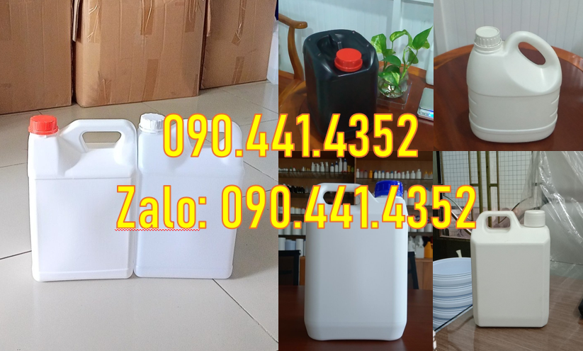 SX can nhựa HDPE 5 lít, can nhựa 2 lít tròn, can nhựa 1 lít vuông dày