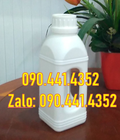 Chai nhựa 1 lít đựng dầu công nghiệp, chai nhựa đựng 500ml hóa chất