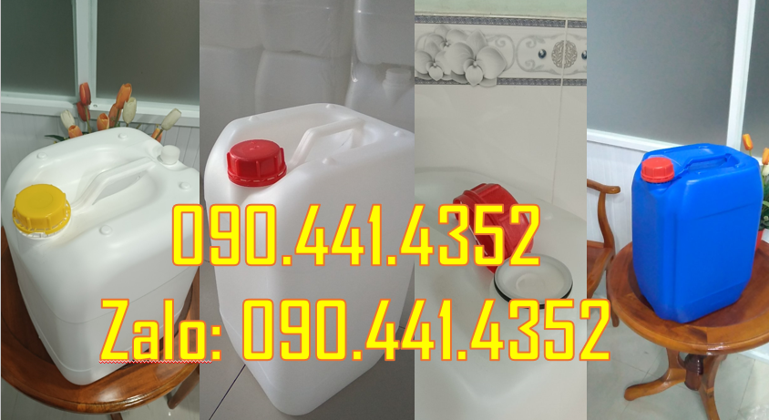 Kích thước can nhựa 10 lít, can 20 lít đựng kiềm, can nhựa 25 lít dày