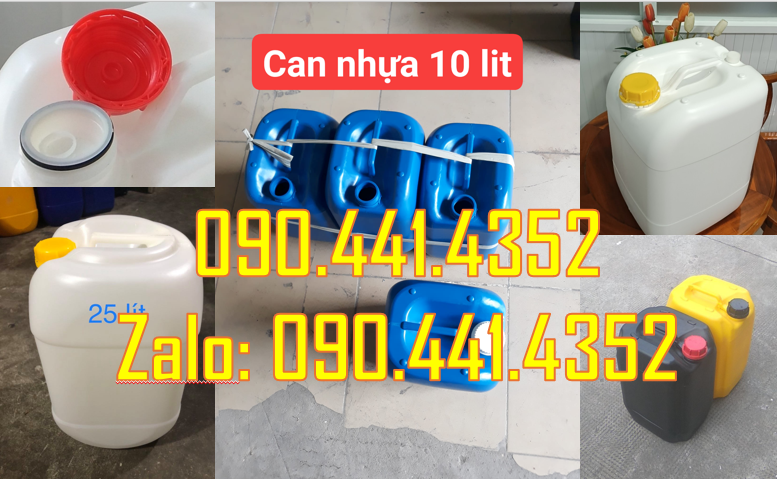 Chuyên PP can nhựa 10 lít, thùng nhựa 20 lít, thùng đựng 25 lít nhựa