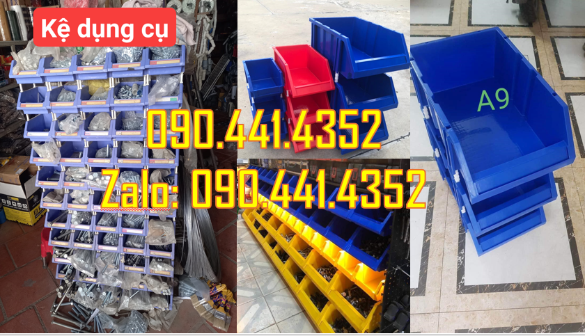 Kệ nhựa đựng linh kiện kim khí, hộp nhựa đựng phụ tùng sửa xe
