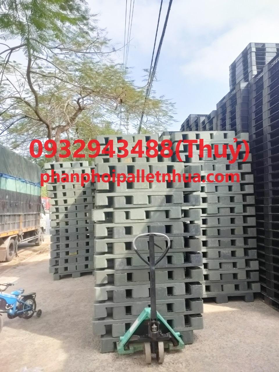 cửa hang chuyên bán pallet nhựa cũ giá rẻ