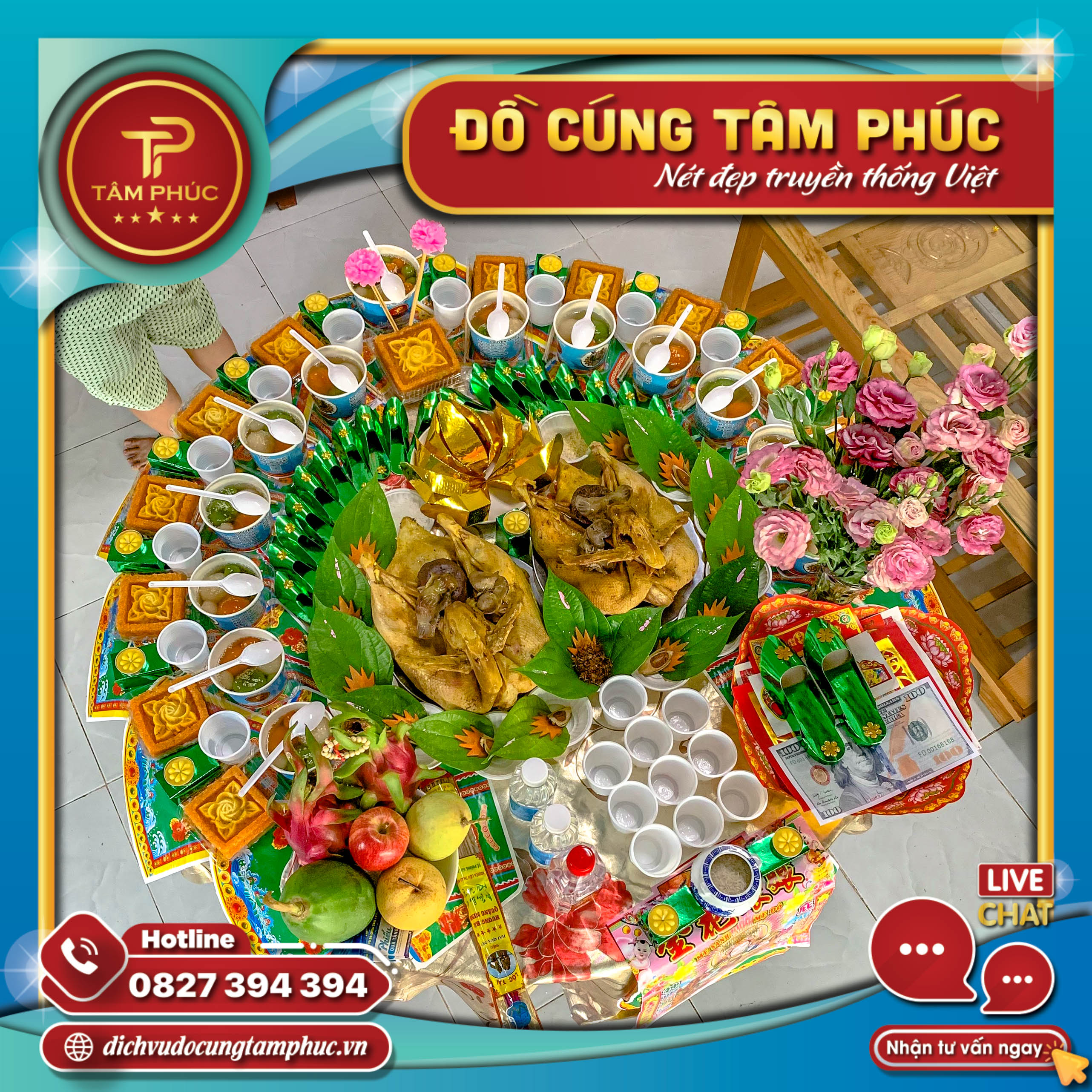 Mâm cúng trọn gói và đầy đủ  Tại Cần Thơ