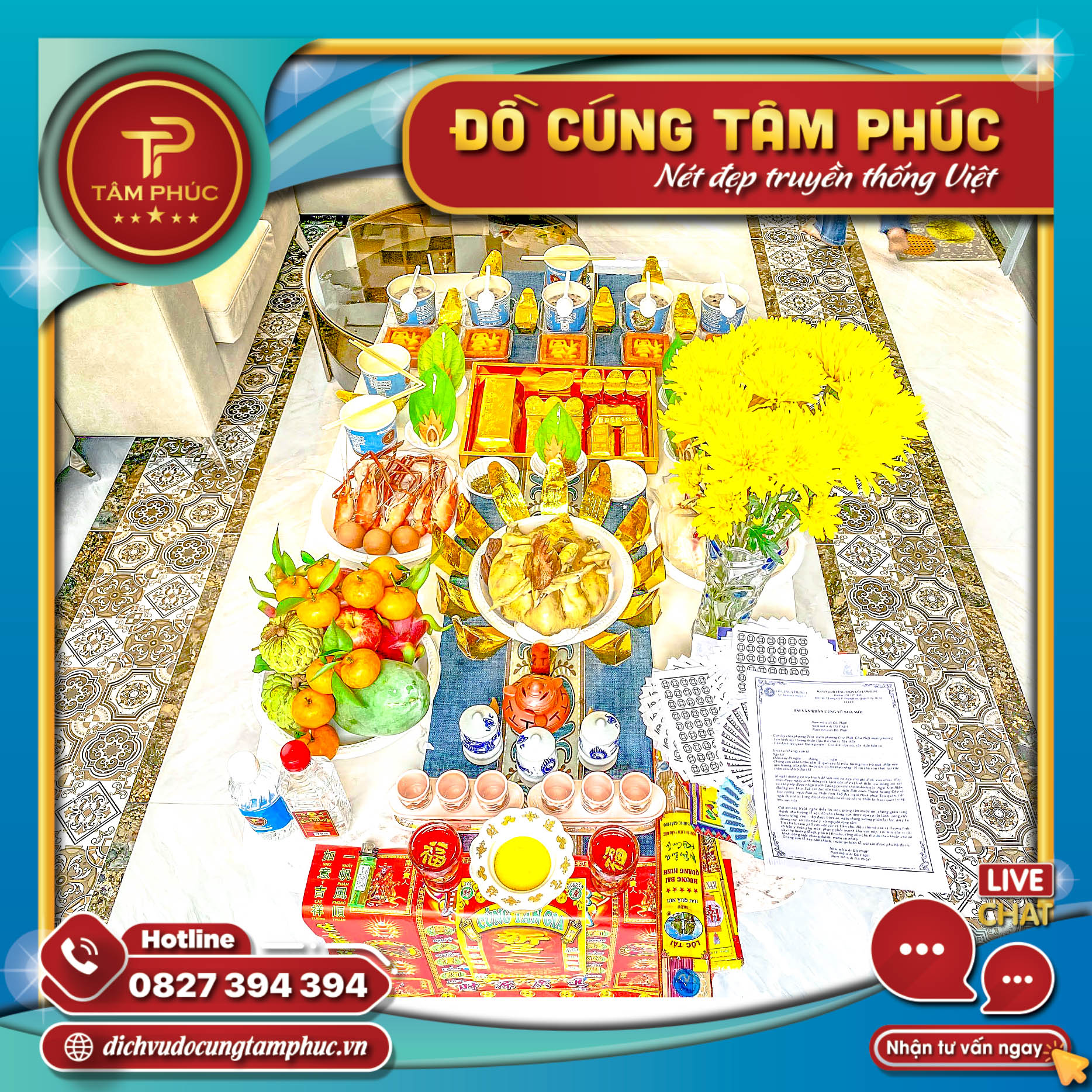 Mâm cúng trọn gói và đầy đủ  Tại Cần Thơ