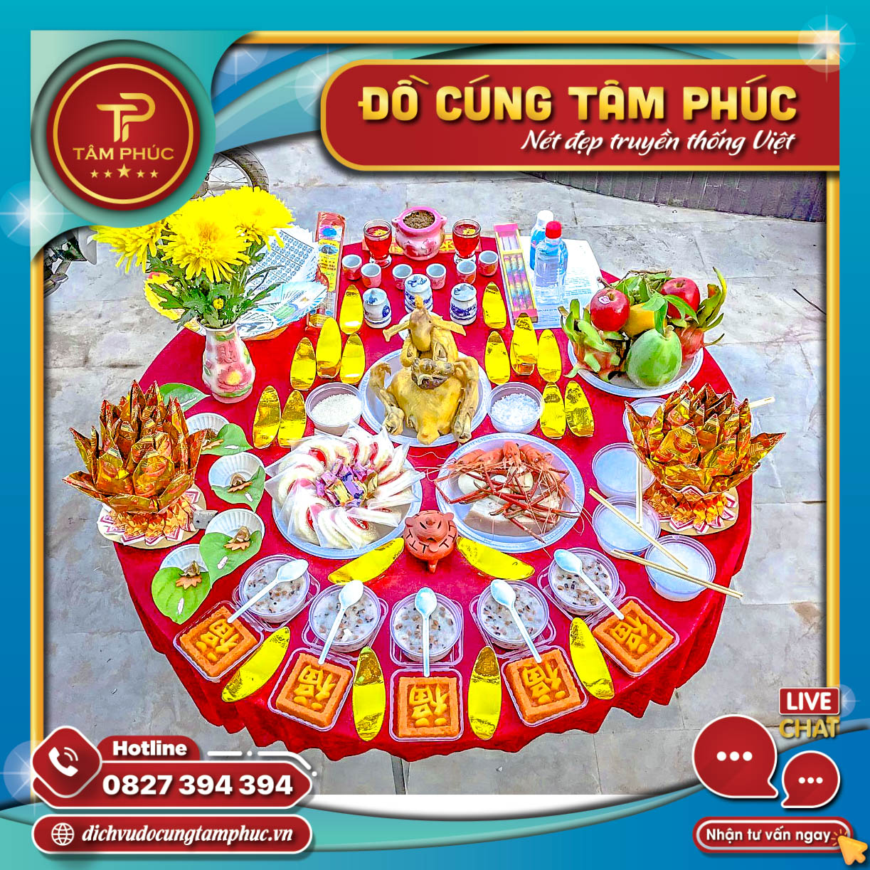 Mâm cúng trọn gói và đầy đủ  Tại Cần Thơ