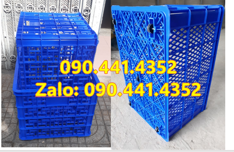 Sóng nhựa hở 8 bánh xe, sóng nhựa đặc đựng cá hồi, sóng nhựa bít 1T9