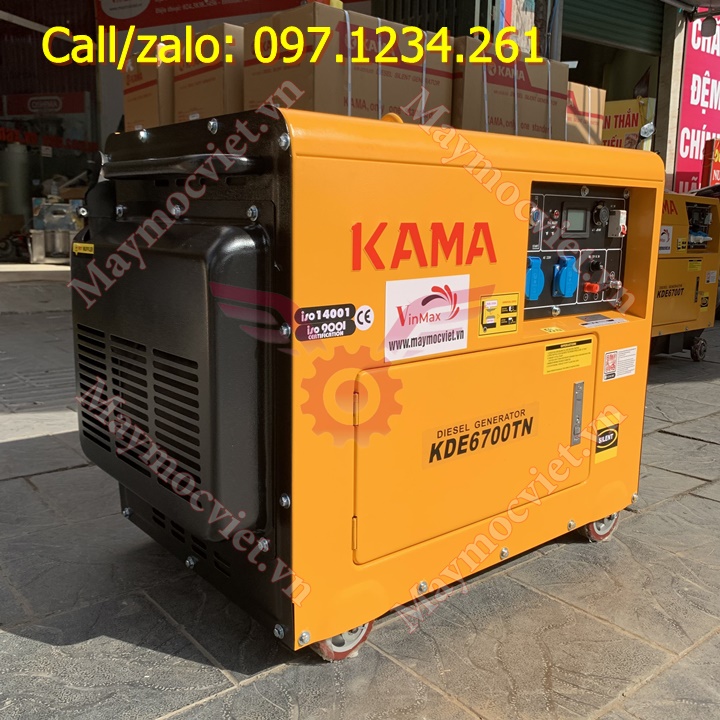 Máy phát điện dầu 5kw Kama KDE6700TN giá siêu rẻ