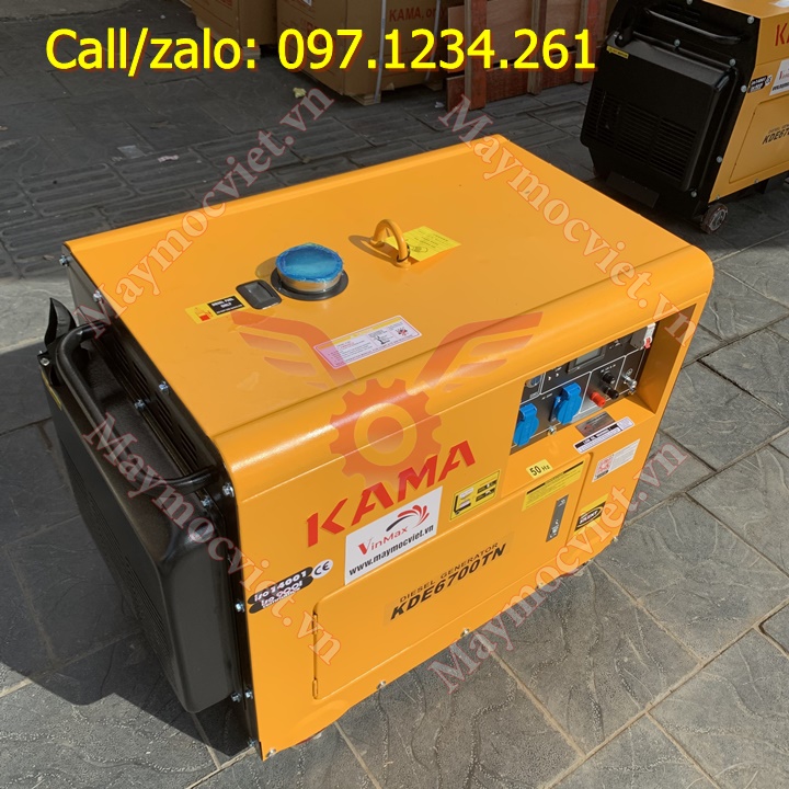 Máy phát điện dầu 5kw Kama KDE6700TN giá siêu rẻ